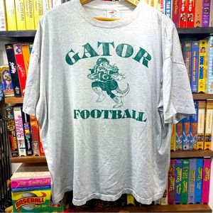 3X VINTAGE DISTRESSED HIGHLAND GATORS FOOTBALL SINGLE STITCH